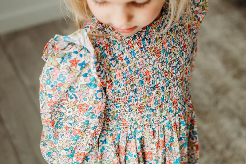 Maddie & Connor Kendall Smocked Dress in Floral