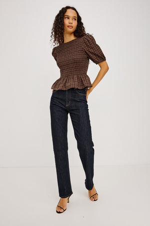 Rails Zane Top in Espresso Olive