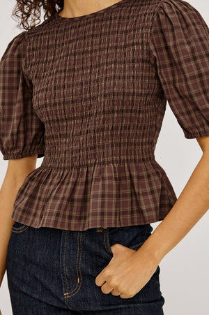 Rails Zane Top in Espresso Olive
