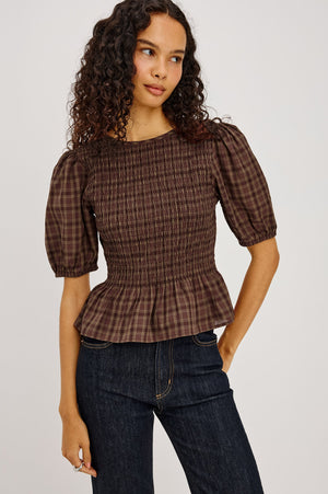 Rails Zane Top in Espresso Olive