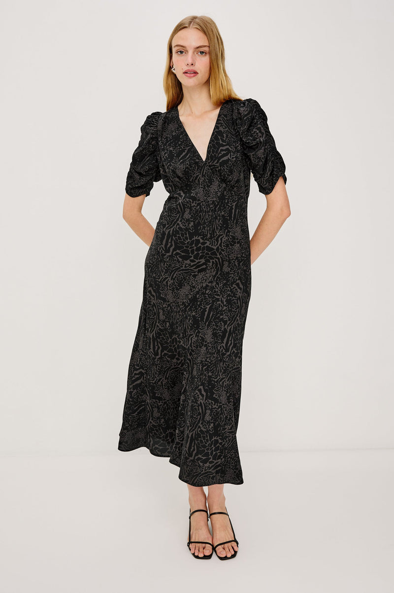 Rails Zariah Dress in Charcoal Mixed Animal