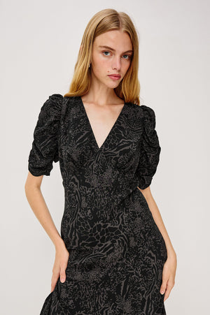 Rails Zariah Dress in Charcoal Mixed Animal