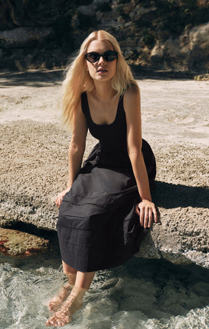 Z Supply Johanna Midi Dress in Black