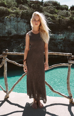 Z Supply Claremont Midi Dress in Cocoa Latte