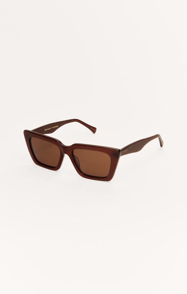 Z Supply Feel Good Sunglasses in Chestnut Tortoise