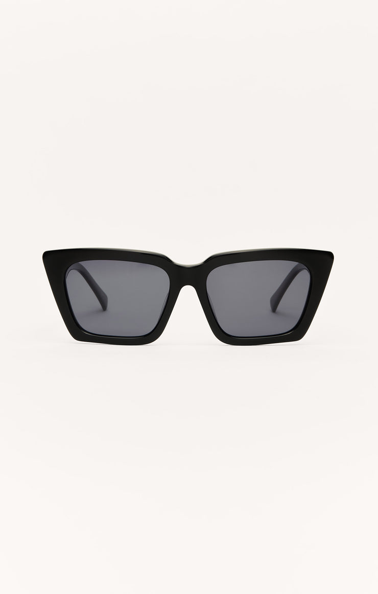 Z Supply Feel Good Sunglasses in Polished Black/Grey