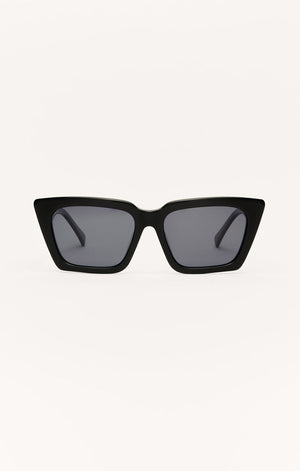 Z Supply Feel Good Sunglasses in Polished Black/Grey