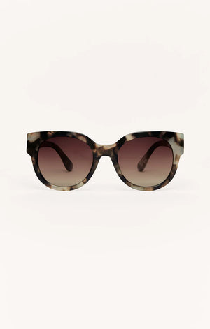 Z Supply Lunch Date Sunglasses in Marble Tort