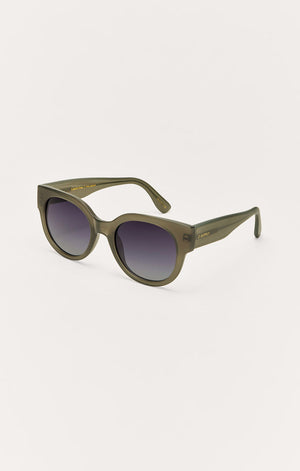 Z Supply Lunch Date Sunglasses in Olive-Gradient