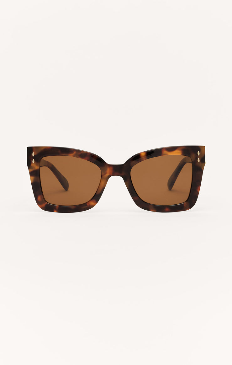 Z Supply Confidential Sunglasses in Brown Tortoise