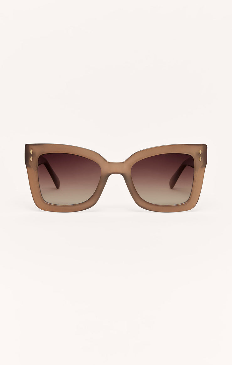 Z Supply Confidential Sunglasses in Taupe Gradient
