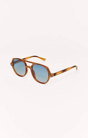 Z Supply Summerland Sunglasses in Brown Tort-Gradient