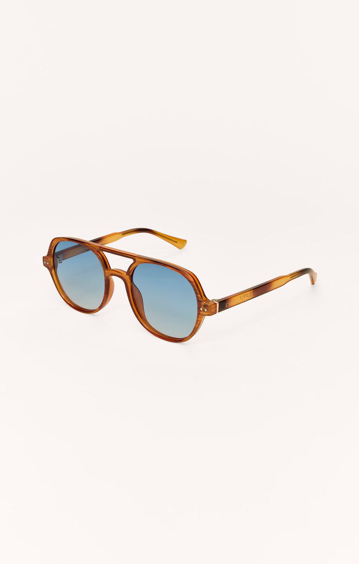 Z Supply Summerland Sunglasses in Brown Tort-Gradient