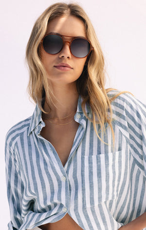 Z Supply Summerland Sunglasses in Brown Tort-Gradient