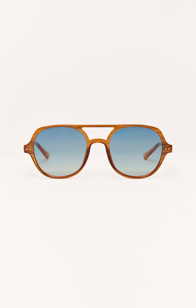 Z Supply Summerland Sunglasses in Brown Tort-Gradient