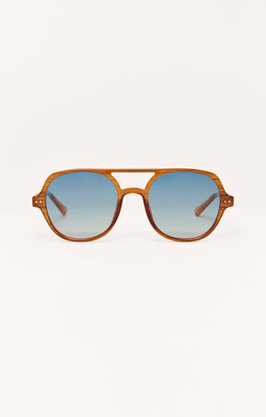 Z Supply Summerland Sunglasses in Brown Tort-Gradient