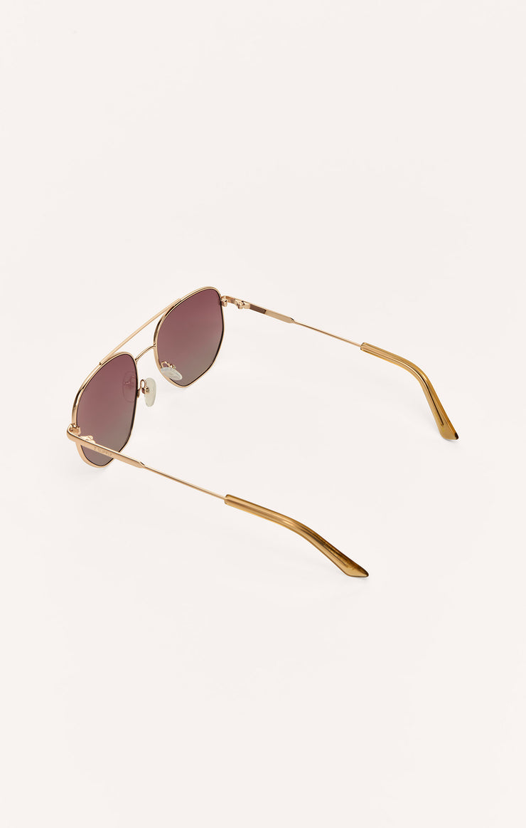 Z Supply Highway Sunglasses in Rose Gold