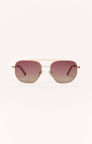 Z Supply Highway Sunglasses in Rose Gold