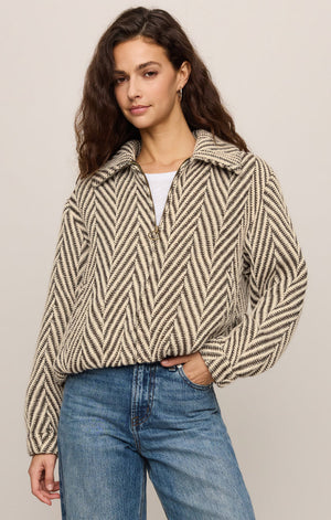 Z Supply Dunaway Bubble Jacket in Dark Chocolate