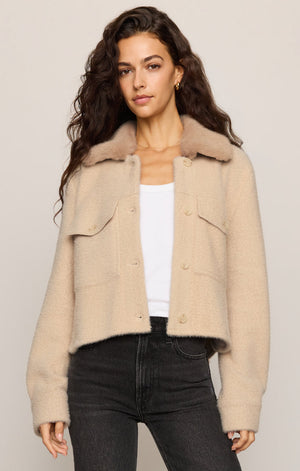 Z Supply Peyton Jacket in Soft Ecru