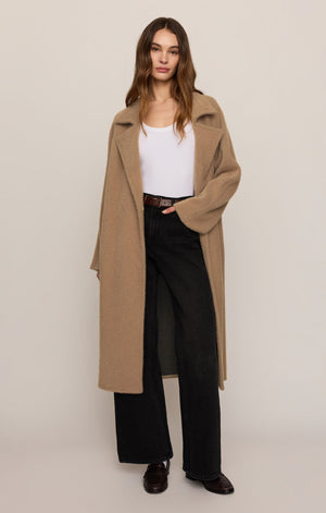 Z Supply Crosby Cocoon Coat in Light Toffee