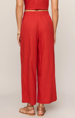 Z Supply Scout Linen Pant in Chili Pepper