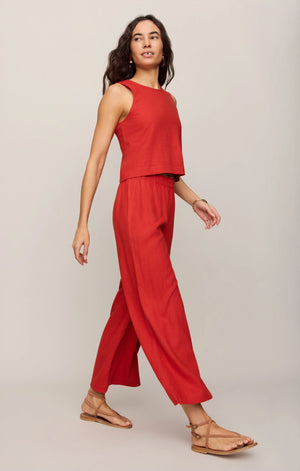 Z Supply Scout Linen Pant in Chili Pepper