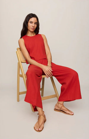 Z Supply Scout Linen Pant in Chili Pepper