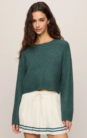 Z Supply Stand in Sweater in Emerald Cove
