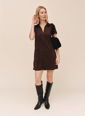 B60029-L81-300 - SHORT SLEEVE PULLOVER A-LINE DRESS