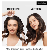 KITSCH Satin Heatless Curling Set Sunset Tie Dye