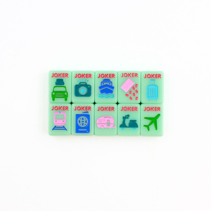 My Fair Mahjong Anywhere Series Mini Mahjong Set in Green