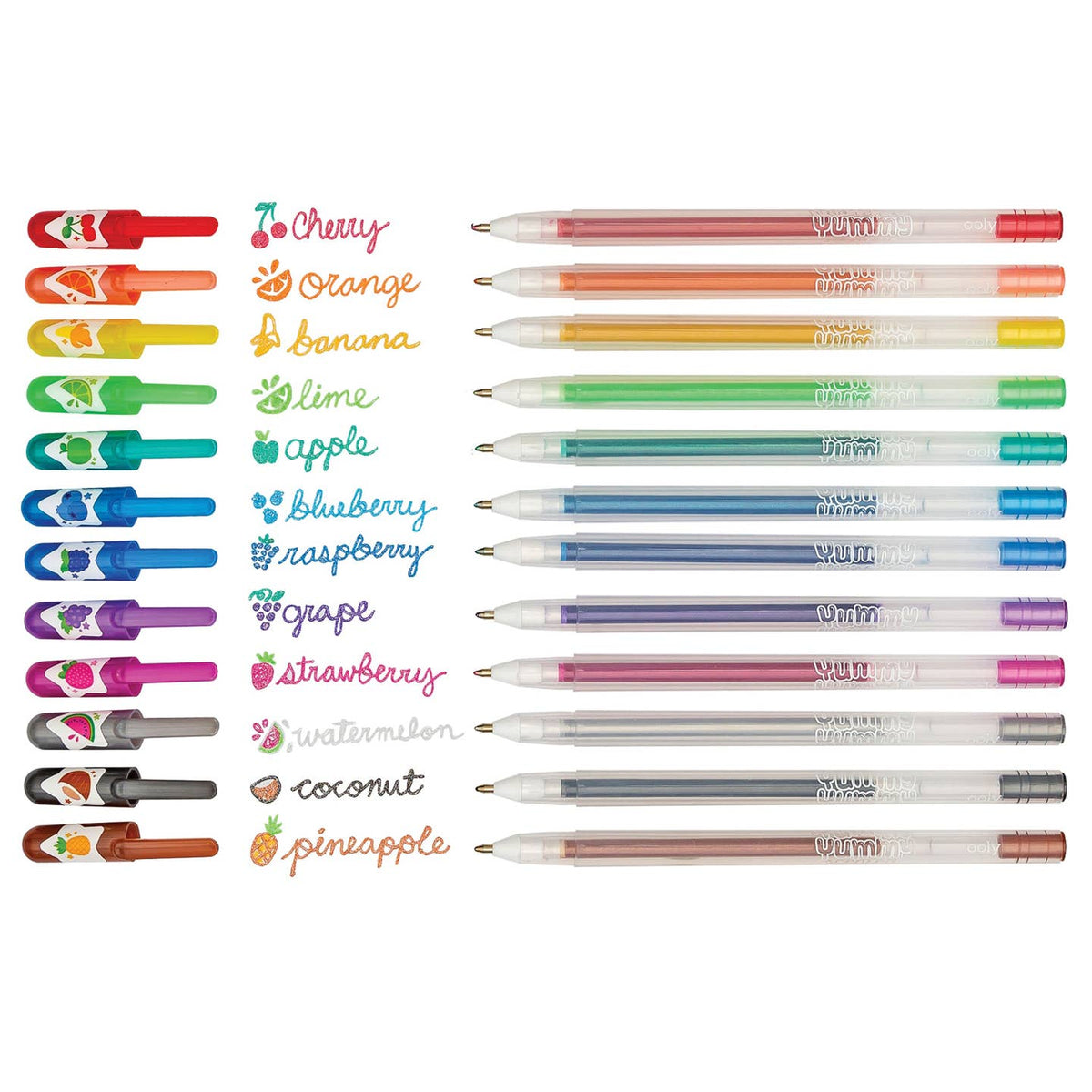Ooly Yummy Yummy: Scented Glitter Gel Pens (Set of 12)