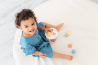 Pearhead Wooden Shape Sorter, Toddlers Montessori Learning Toy