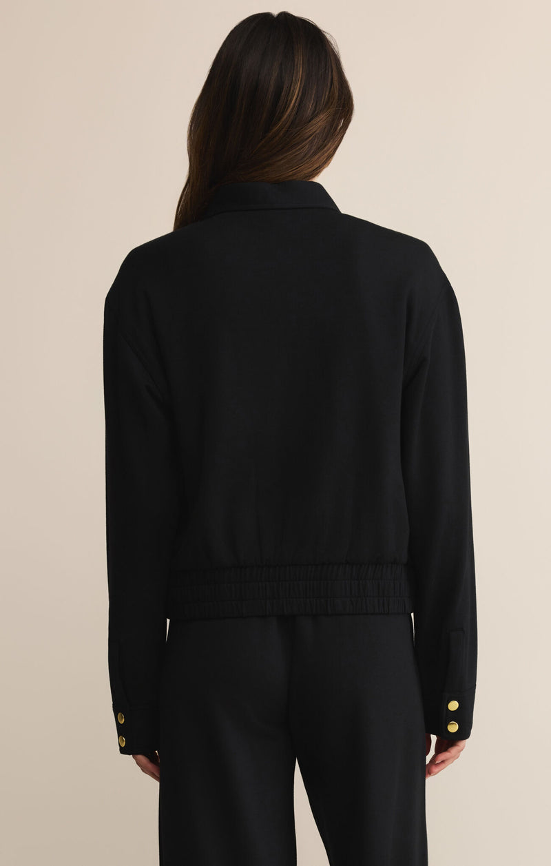 Z Supply Escape Fleece Jacket in Black