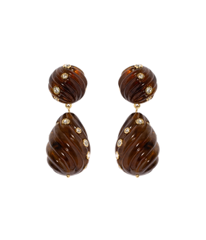 Loren Hope - Raeni Drop Earrings in Tortoise