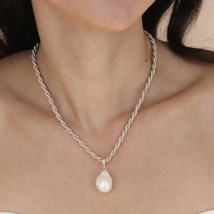 Ettika Freshwater Token Necklace