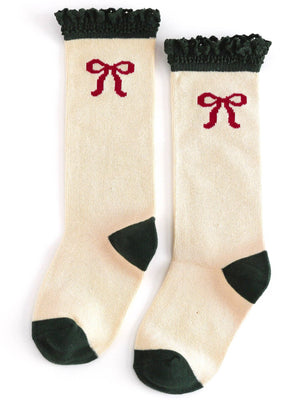 Little Stocking Co. Knee High Socks in Bows