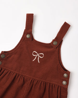 Rylee + Cru Wide Leg Overall in Ruby