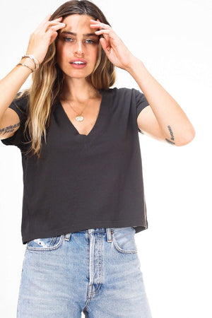 perfectwhitetee Alanis Recycled Cotton V-Neck -  Multiple Colors!