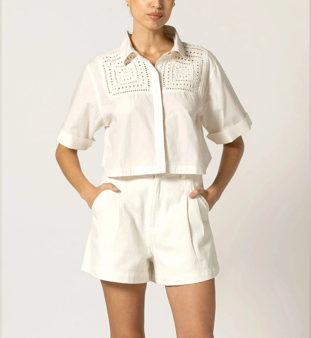 Cleobella Archie Short in Ivory
