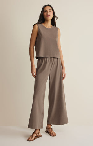 Z Supply Scout Jersey Flare Pant in Perfectly Taupe
