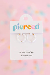 Pierced Co Huggie Earrings - Multiple Colors!