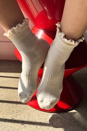 Le Bon Shoppe Ruffled Hugger Crew Socks - Multiple Colors!