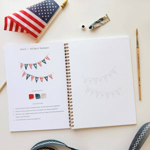 emily lex studio Americana Watercolor Workbook