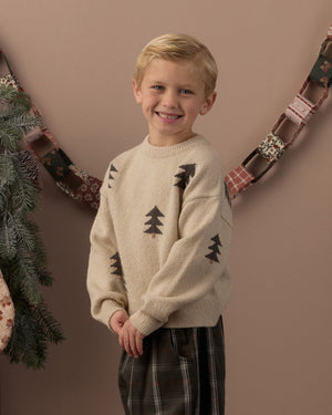 Rylee + Cru Aspen Sweater in Tree Jacquard