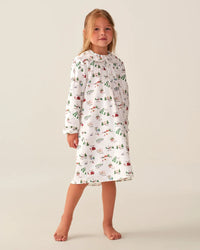 Petite Plume Children's Twill Lola Nightgown in North Pole Chronicles