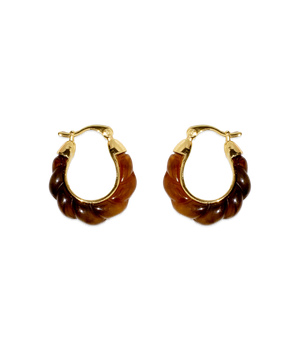 Loren Hope - Alani Hoop Earrings in Tortoise