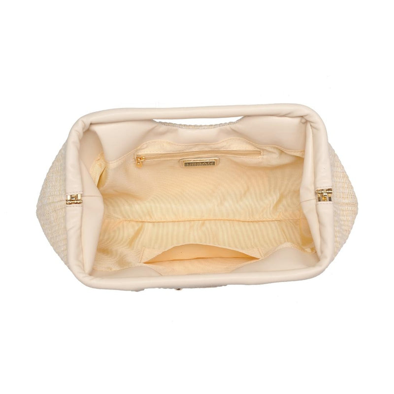 Urban Expressions Mallory Studded Clutch in Ivory