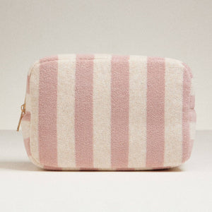 Frem Striped Terry Fabric Travel Pouch